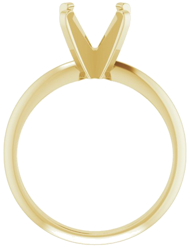 Sužadėtuvių Žiedas „Solitaire“ 585 Geltonojo Aukso Round 7.6mm (2)