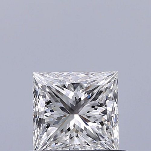 0.53 carat F-VVS2 Natūralus Princess Deimantas (1)