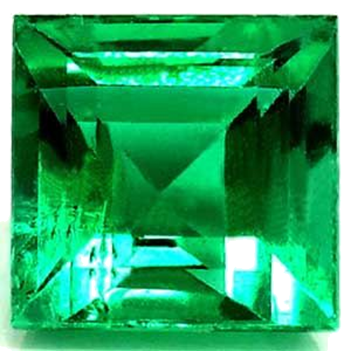 0.5 carat GREEN Square Smaragdas (1)