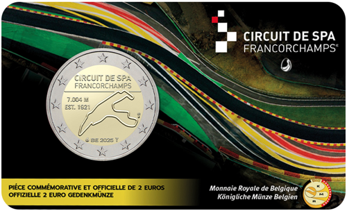 2025 Belgium Formula 1 2 euro BU coin in card (2)