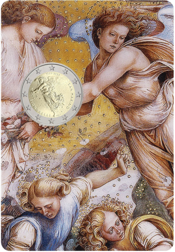 2023 San Marino Signorelli 2 euro BU coin on card (2)