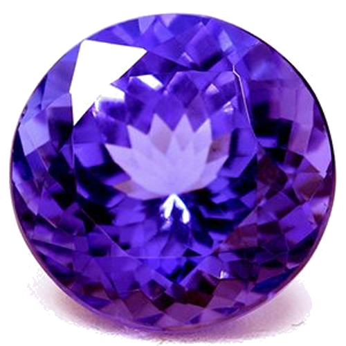 3.71 carat BLUE Round Tanzanite (1)
