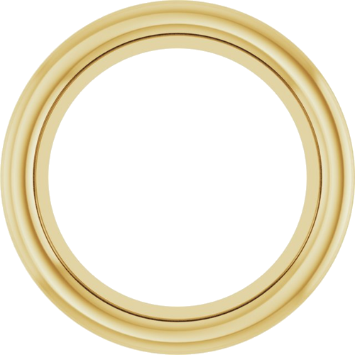 14K Yellow 5.8 mm Round Bezel-Set Slide Pendant Mounting (1)