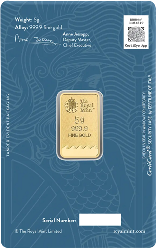 5 g The Royal Mint Britannia Investment Gold Bar (4)