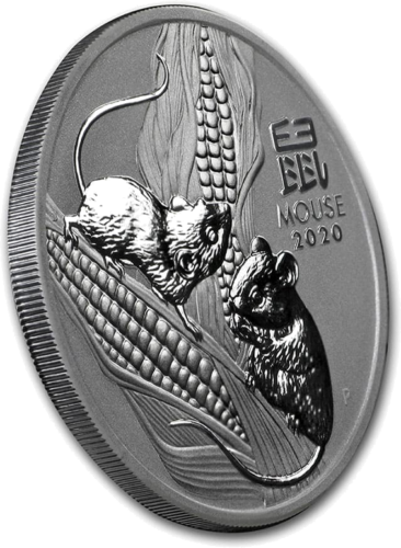 1/2 oz Year of the Mouse 2020 (Lunar III) Australia silver coin (2)