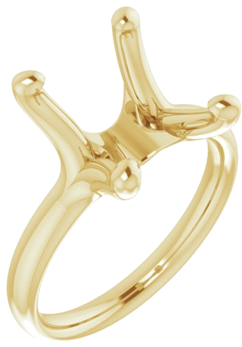 Sužadėtuvių Žiedas „Solitaire“ 14k yellow gold Oval 14mm x 10mm (1)