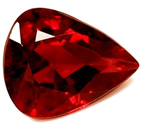 0.61 carat RED Pear Rubinas (1)