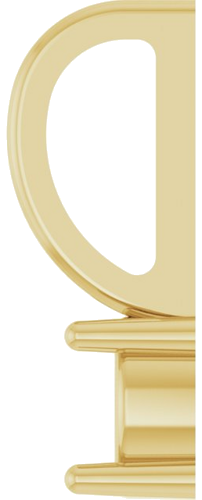 Pakabukas „Solitaire Charm“ 585 Geltonojo Aukso Round 4mm (3)