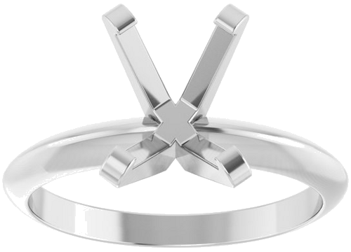 Sužadėtuvių Žiedas „Solitaire“ 585 Baltojo Aukso Emerald 8mm x 6mm (3)