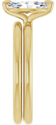 Sužadėtuvių Žiedas „Solitaire“ 10k yellow gold Marquise 9mm x 4.5mm (9)