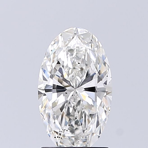 1.3 carat G-SI2 Natūralus Oval Deimantas (1)