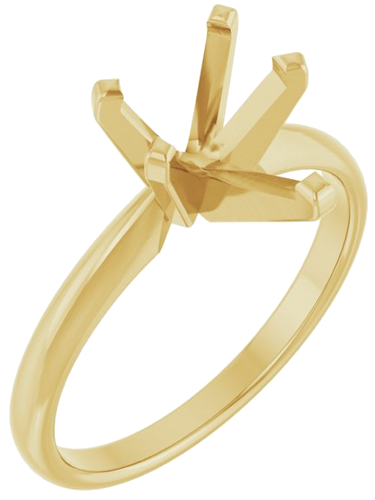 Sužadėtuvių Žiedas „Solitaire“ 14k yellow gold Pear 10mm x 6.5mm (1)