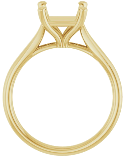 Sužadėtuvių Žiedas „Solitaire“ 585 Geltonojo Aukso Square 7mm (2)