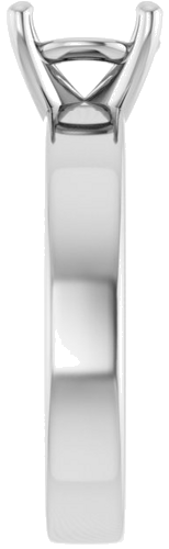 Sužadėtuvių Žiedas „Solitaire“ 585 Baltojo Aukso Round 8mm (4)