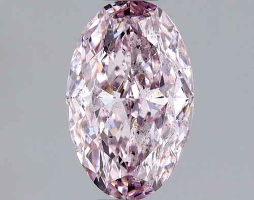 0.66 carat Fancy Pinkish Pink-SI2 Natūralus Oval Deimantas (1)