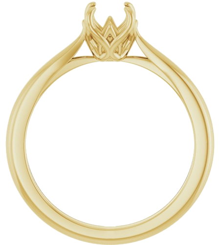 Sužadėtuvių Žiedas „Solitaire“ 14k yellow gold Round 5.8mm (2)