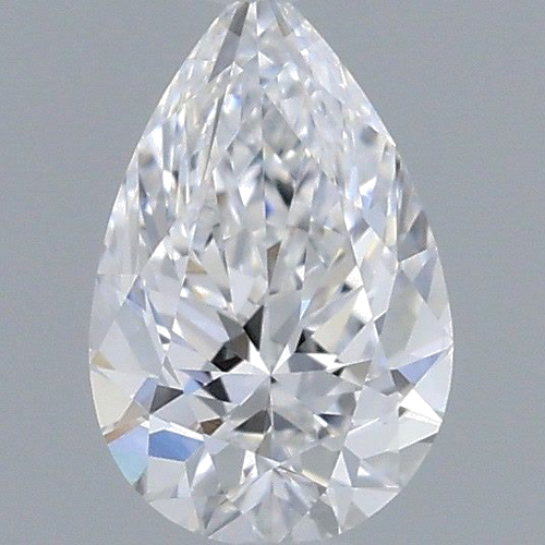 0.3 carat D-VS2 Natūralus Pear Deimantas (1)