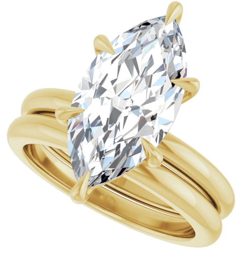 Sužadėtuvių Žiedas „Solitaire“ 14k yellow gold Marquise 16mm x 8mm (10)
