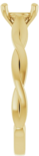 Sužadėtuvių Žiedas „Infinity-Inspired“ 14k yellow gold Round 6.5mm (4)