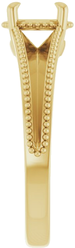 Sužadėtuvių Žiedas „Claw-Prong Solitaire“ 14k yellow gold Round 6.5mm (4)