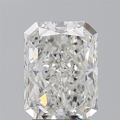 3.51 carat F-SI1 Natūralus Radiant Deimantas (1)