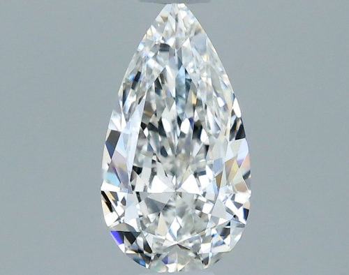0.5 carat F-VVS2 Natūralus Pear Deimantas (1)