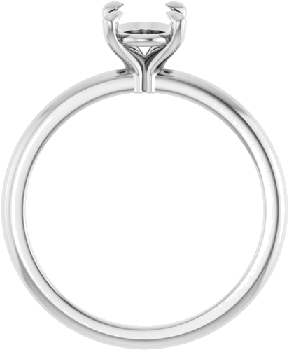 Sužadėtuvių Žiedas „Claw-Prong“ 925 Sidabro Oval 8mm x 6mm (2)