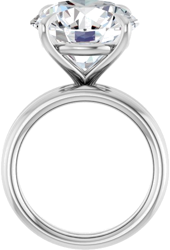 Sužadėtuvių Žiedas „Claw-Prong Solitaire“ 950 Platinos Round 14mm (7)