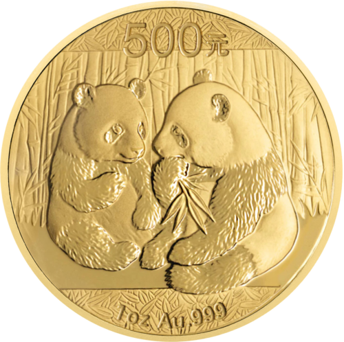 1 oz Panda 2009 Kinija 500 Juanių auksinė moneta (1)