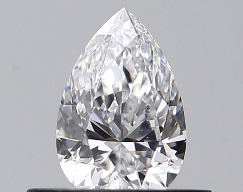 0.42 carat D-VVS2 Natūralus Pear Deimantas (1)