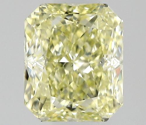 0.5 carat Fancy Light Yellow-VVS1 Natūralus Radiant Deimantas (1)