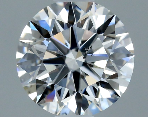 0.5 carat F-SI1 Excellent cut Natūralus Round Deimantas (1)