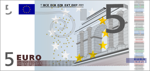 2002 Банкнота 5 евро PMG GEM UNC 66 (1)