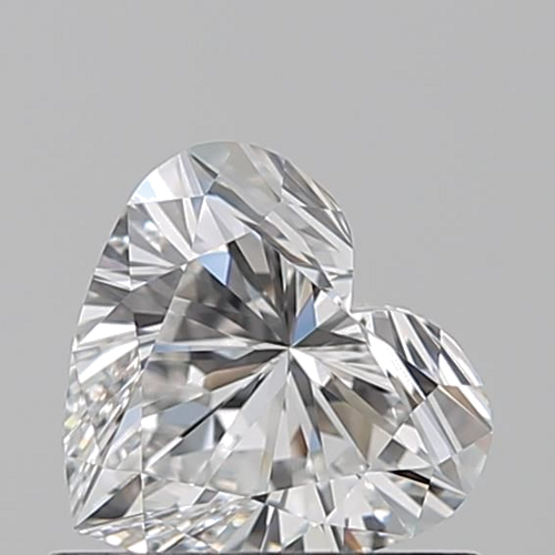 0.63 carat F-VVS1 Natūralus Heart Deimantas (1)