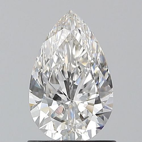 1.01 carat F-VVS1 Natūralus Pear Deimantas (1)