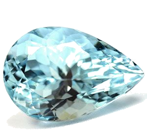 8.12 carat BLUE Pear Aquamarine (1)