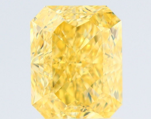 1.72 carat Fancy Vivid Yellow-VVS1 Natūralus Radiant Deimantas (1)