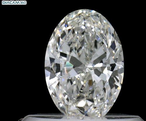 0.41 carat F-SI1 Natūralus Oval Deimantas (1)