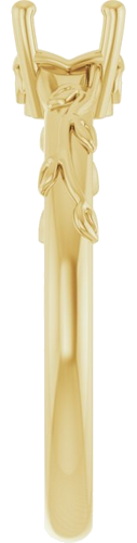 Sužadėtuvių Žiedas „Solitaire“ 14k yellow gold Round 5.2mm (4)