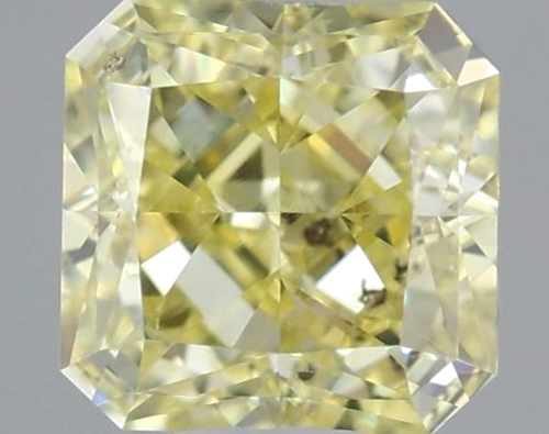 0.4 carat Fancy Intense Yellow-SI1 Natūralus Radiant Deimantas (1)
