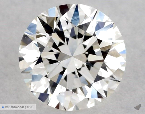 0.5 carat H-VS1 Excellent cut Natūralus Round Deimantas (1)