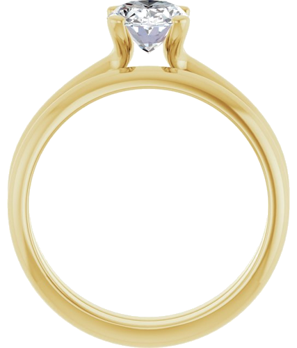 Sužadėtuvių Žiedas „Solitaire“ 14k yellow gold Oval 8mm x 6mm (7)
