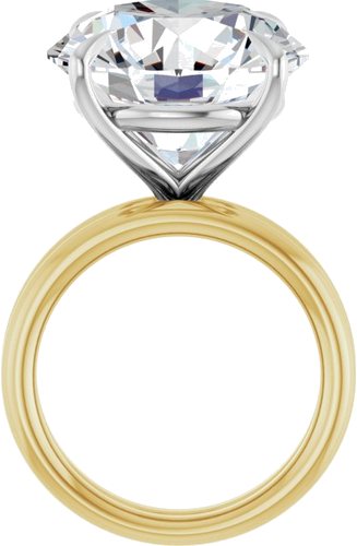 Sužadėtuvių Žiedas „Claw-Prong Solitaire“ 14k yellow/white gold Round 16mm (7)