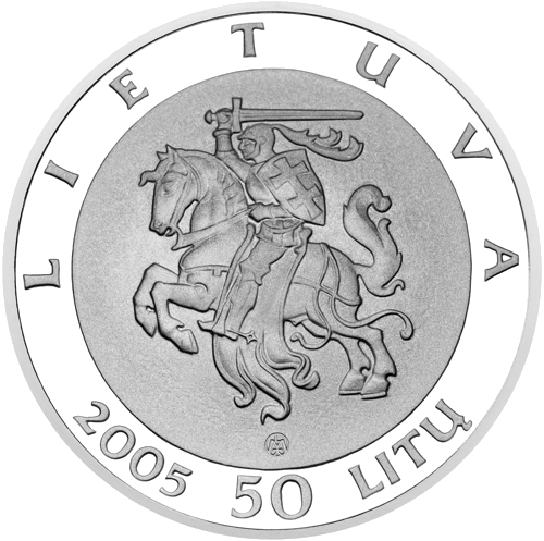 2005 Голямото Вилнюсско събрание 50 литa сребърна монета (2)