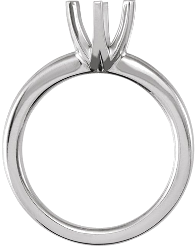 14K White 6.5 mm Round Tall 6-Prong Solstice Solitaire® Ring Mounting (2)