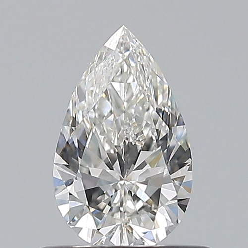 0.5 carat G-VVS2 Natūralus Pear Deimantas (1)