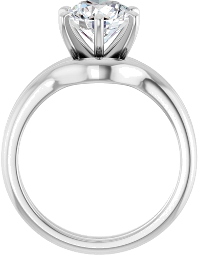 Sužadėtuvių Žiedas „Solitaire“ 950 Platinos Round 8mm (7)