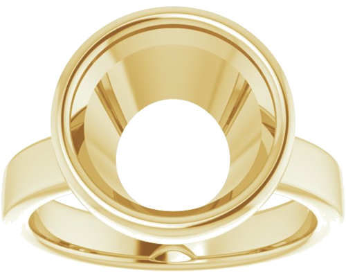 Sužadėtuvių Žiedas „Solitaire“ 585 Geltonojo Aukso Round 11mm (3)