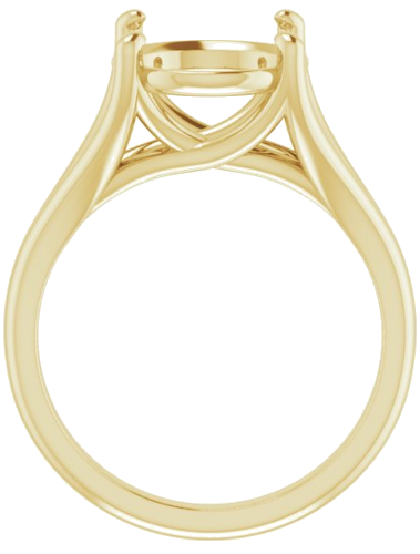 Sužadėtuvių Žiedas „Solitaire“ 18k yellow gold Oval 12mm x 10mm (2)