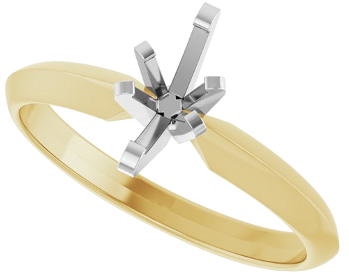 14K Yellow White 7x4 mm Marquise Solitaire Engagement Ring Mounting (5)